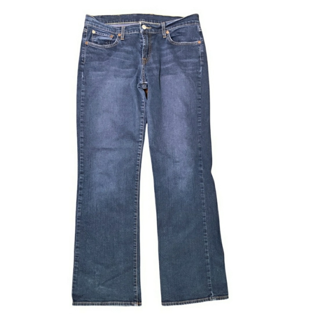 Lucky Brand Midrise Flare Blue Jeans